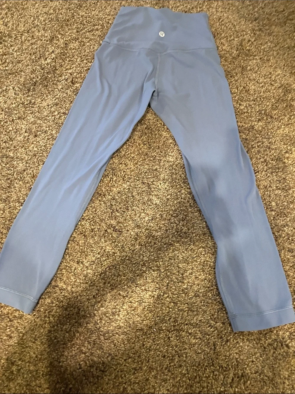 lululemon athletica High-Rise Cropped Leggings in Dusty Blue